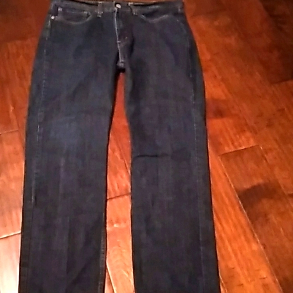 Levi's 501‎ Straight Leg Dark Wash Denim Jeans Classic Fit Size 33x32